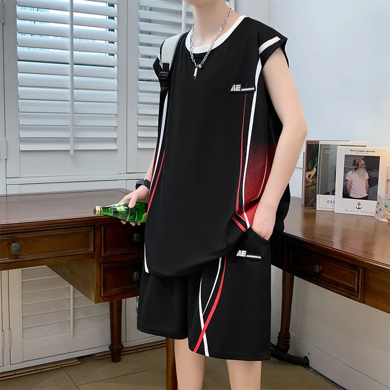 男士篮球服速干背心球衣定制男款青少年休闲运动训练打球衣服套装