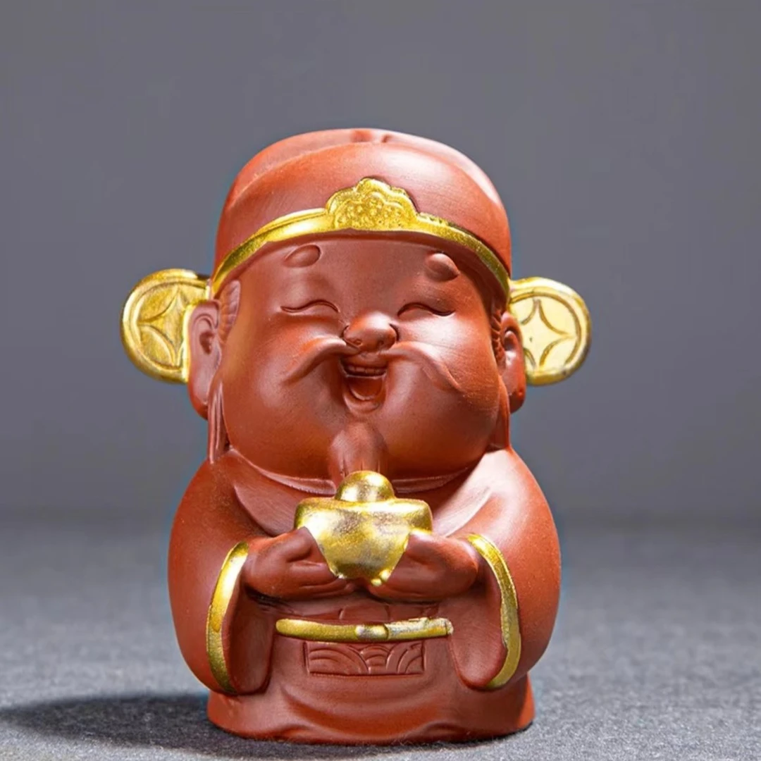 紫砂朱泥福星茶宠 G413