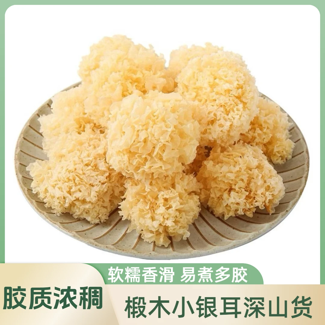【椴木小银耳】深山椴木小银耳白木耳福建古田干货糯耳羹易煮出胶