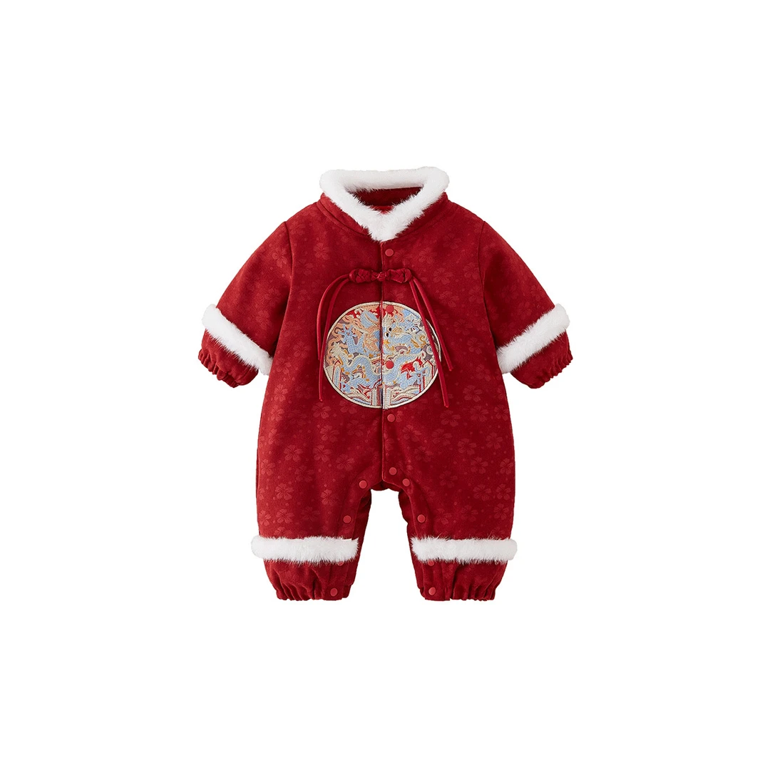 国风红色外出拜年服哈衣