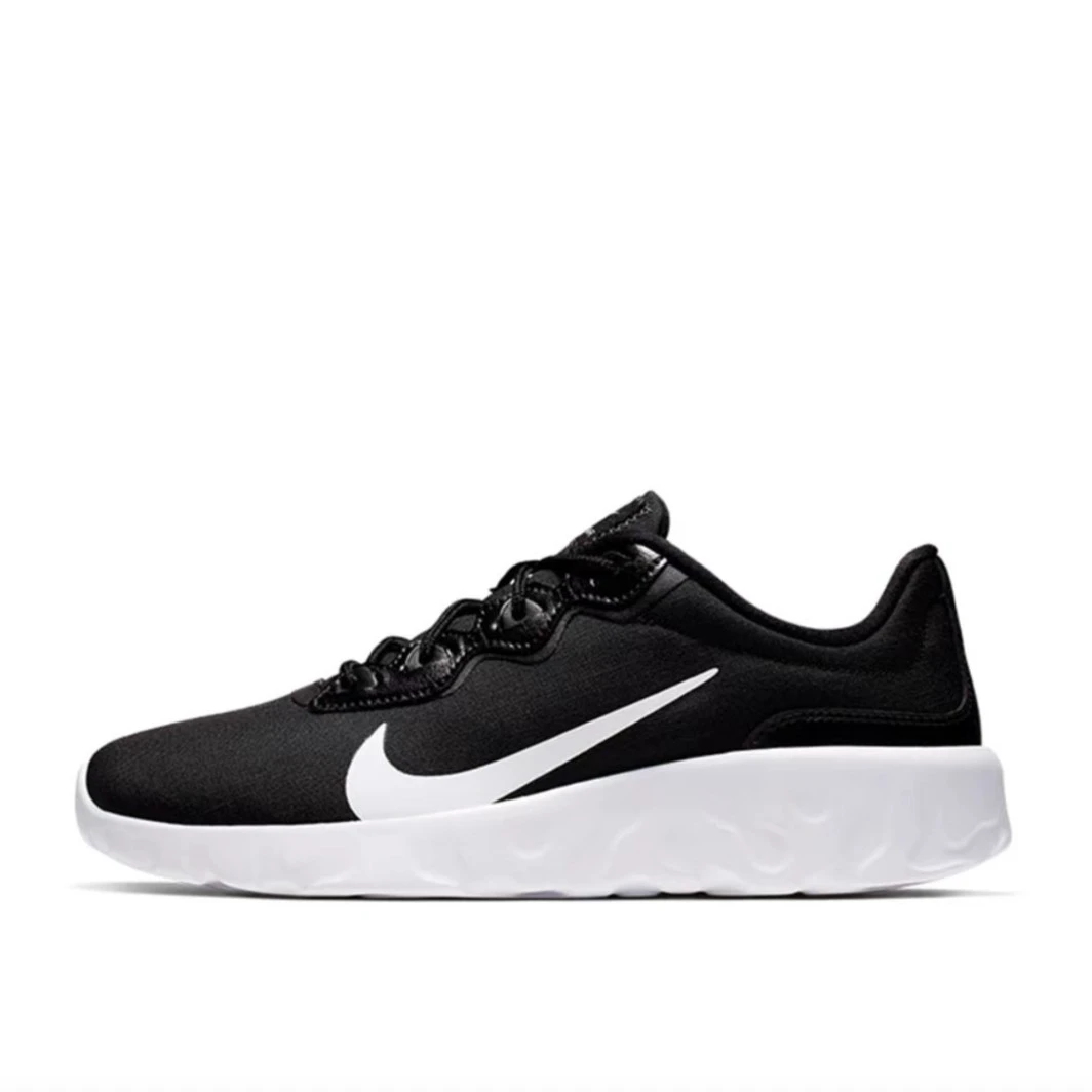 Nike Explore Strada 跑鞋 Black 黑色/白色皮质鞋带孔CQ7626-002