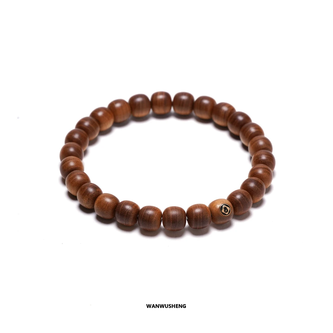 【惊蛰】老山檀（虎皮横纹）迈索尔正区 百年至醇老型手串