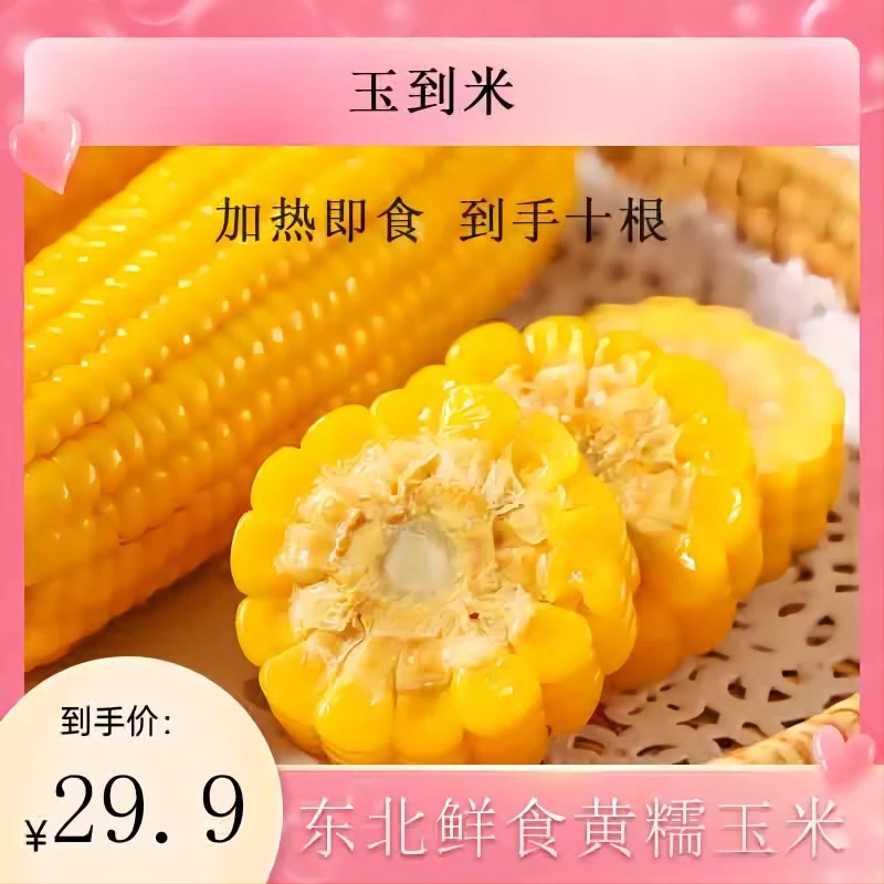【悦哥专属】东北鲜食黄糯玉米200g/支 真空玉米非转软糯香甜