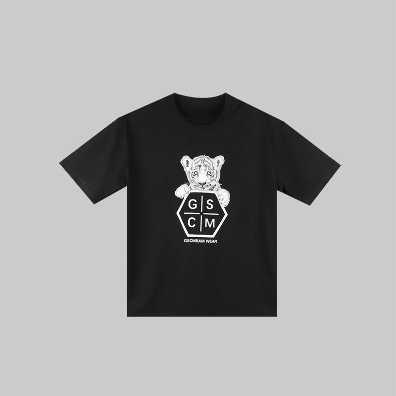 GSCM刺绣萌虎T恤