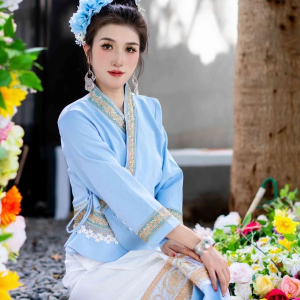 新款傣装当季新品重工高端定制气质时尚旅拍舞台工作直播爆款高级