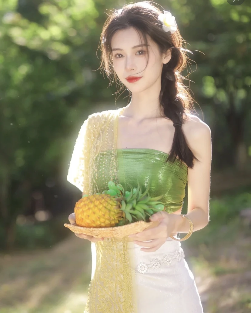 傣族服装女2025新款傣族明星网红款直播必备旅游舞台工作民族特色