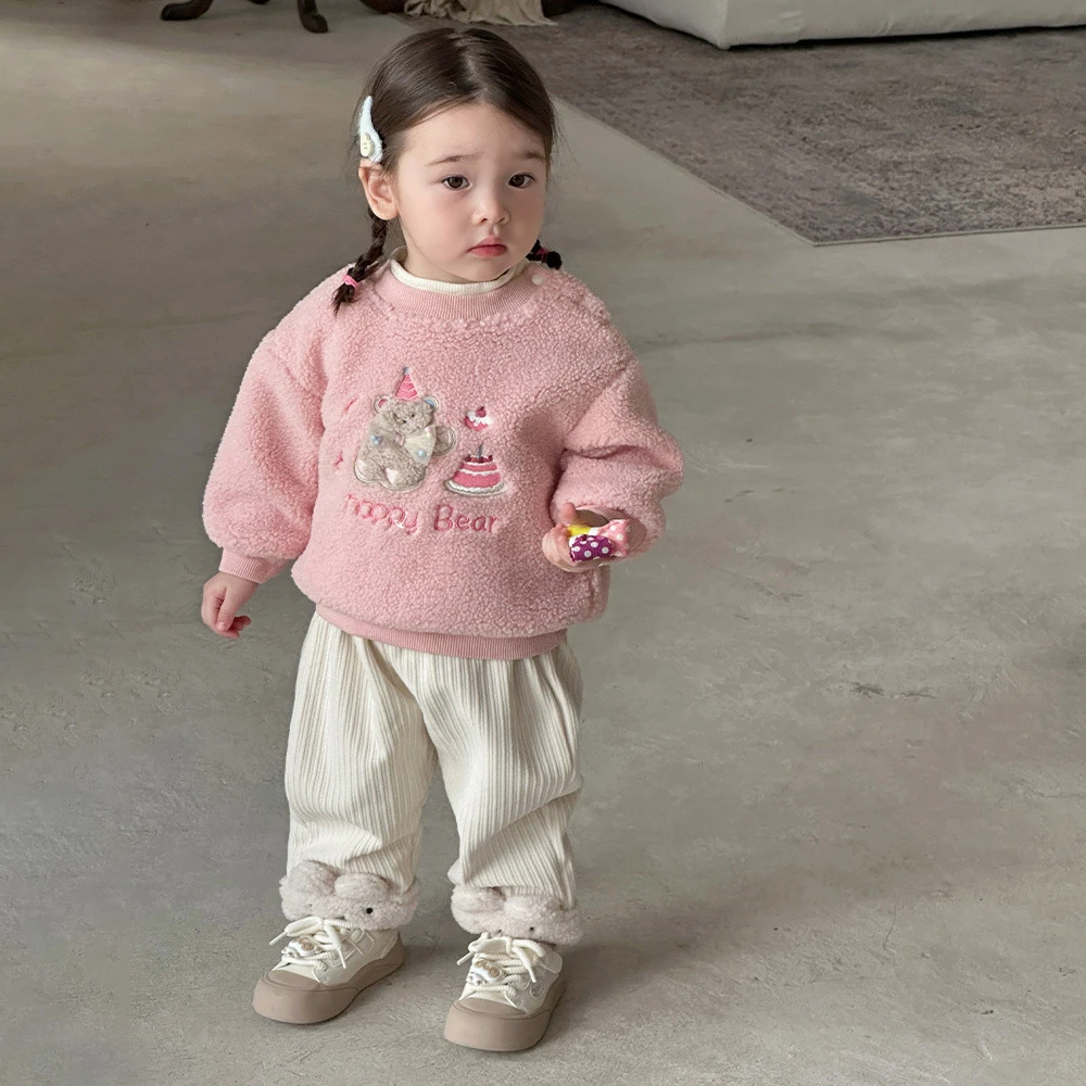 M加绒套装2404913粉色(以直播衣服为准婴幼儿衣服