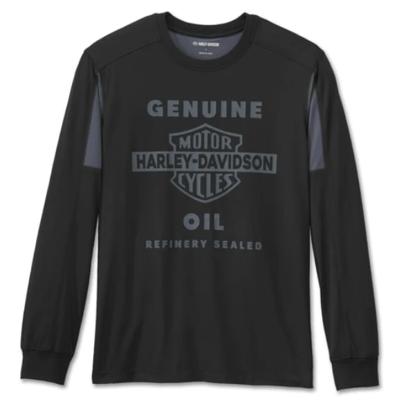 Harley Davidson/哈雷戴维森哈雷机车速干圆领长袖T恤96122-25VM