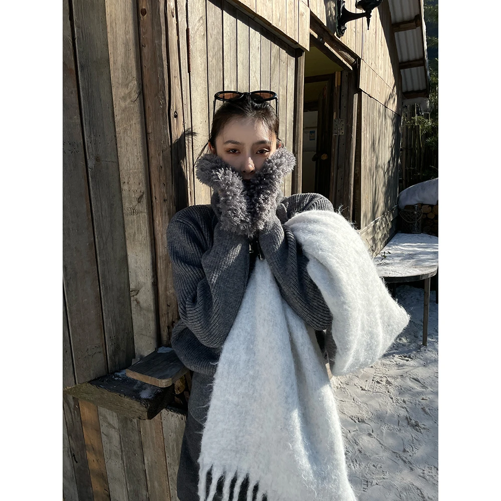 JCCC影子【漫游记】机车立领可拆卸毛领双拉链针织毛衣JE4KZW11