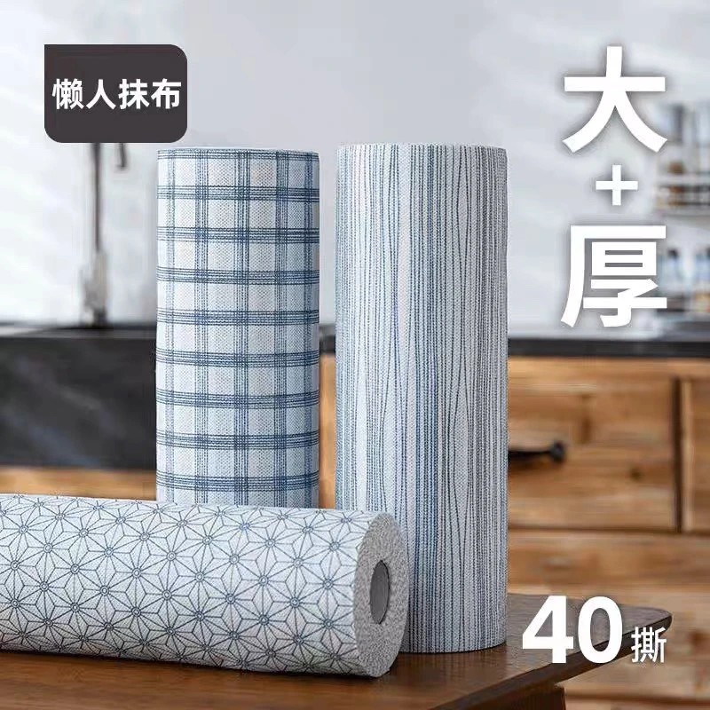 水洗家用抹布厨房一次性加厚加大不沾油免洗干湿两用吸水吸油去油