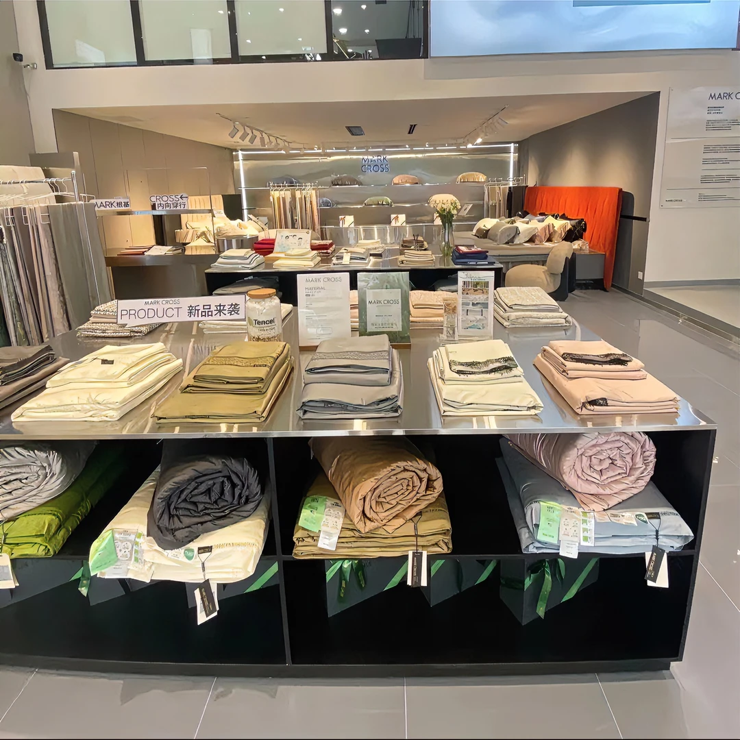 【彩溢蓝】外贸原单出口北美天丝棉磨毛高档四件套宠粉