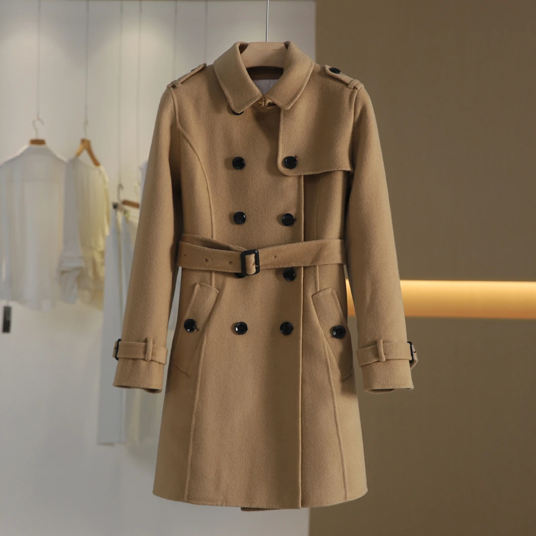 【唐长老自营】货号71427女装新款双面呢大衣YL50-21