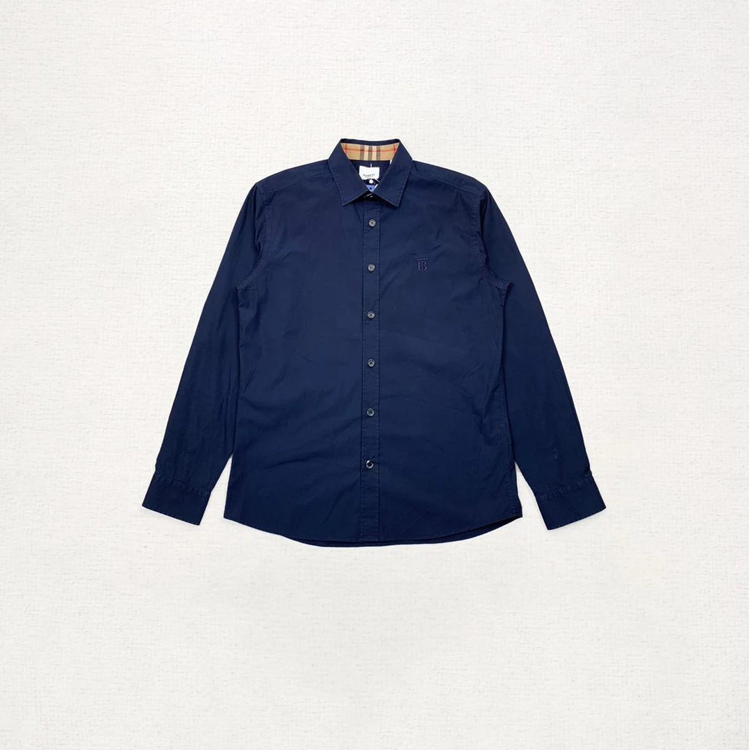 99新 BURBERRY 巴宝莉 经典小logo衬衫m码编码xb3274