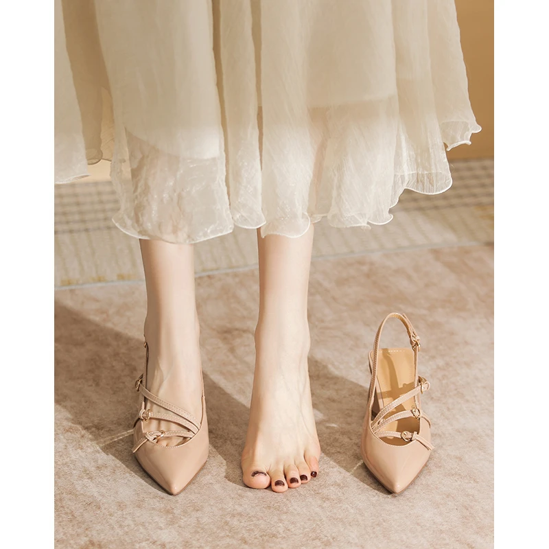 包头凉鞋女2025夏季爆款外穿百搭轻熟风女凉鞋久穿不累加高跟鞋