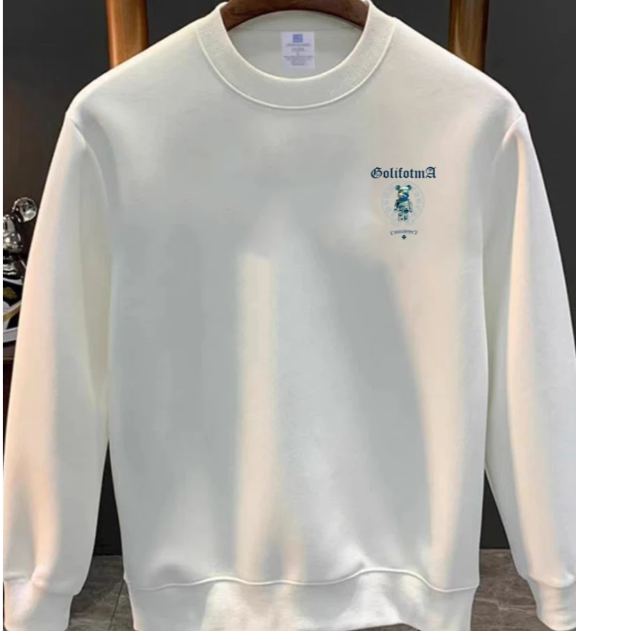 7186发财熊男款潮牌时尚休闲潮流【奥粒绒】加绒卫衣