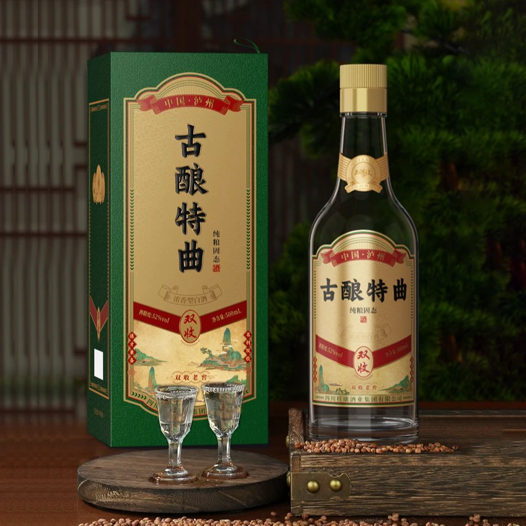 双收古酿特曲 浓香型白酒 双收老窖礼盒装 500ML*1瓶52度52度