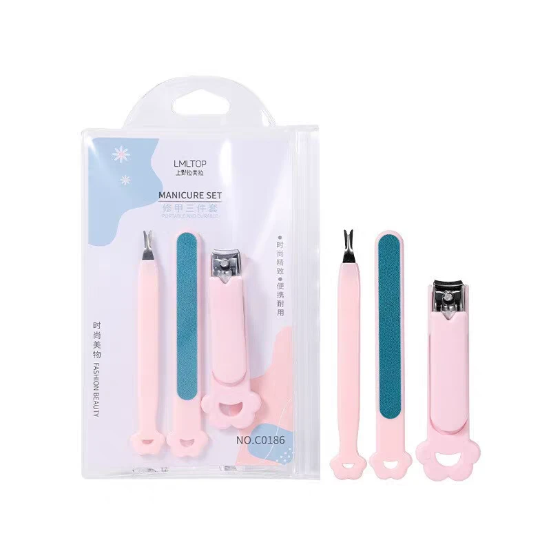 修甲套装3件套时尚神器家用便携精致护理修眉刀指甲剪指甲钳女士