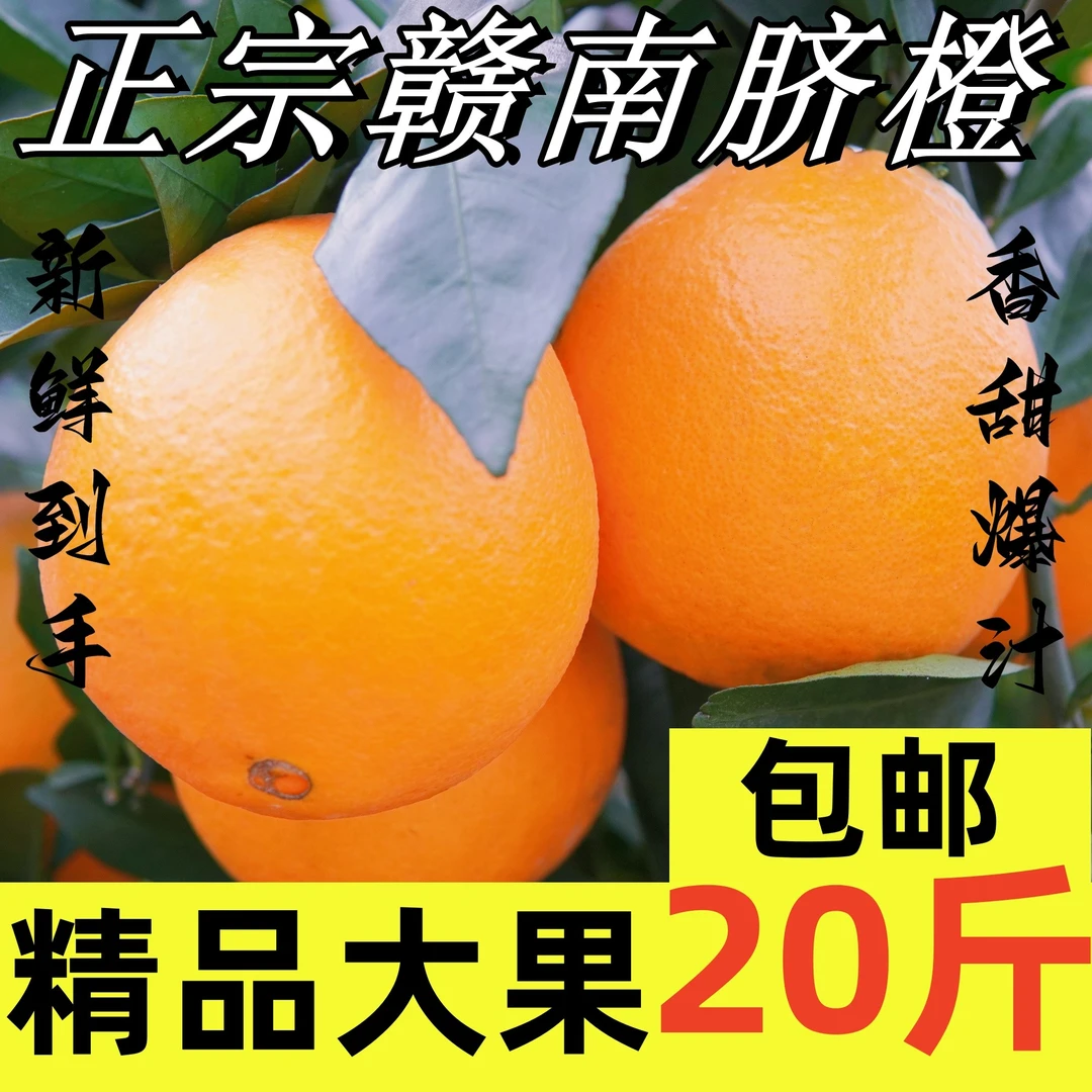 赣南脐橙子自家果园现采直发皮薄香甜多榨汁新鲜孕妇宝宝水果脆嫩