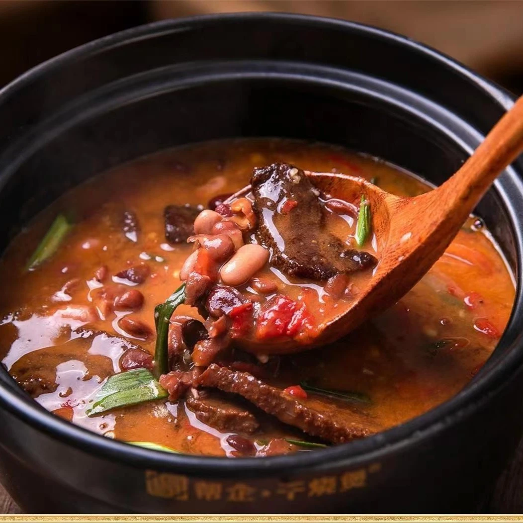 贵州特色糟辣豆米火锅底料家常调料浓汤醇香浓缩的豆米火锅580g