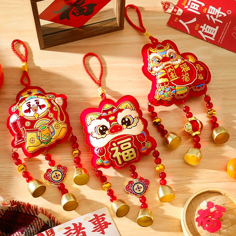 菲寻2026马新年装饰福字挂件年春节过年客厅喜庆场景福袋风铃挂饰