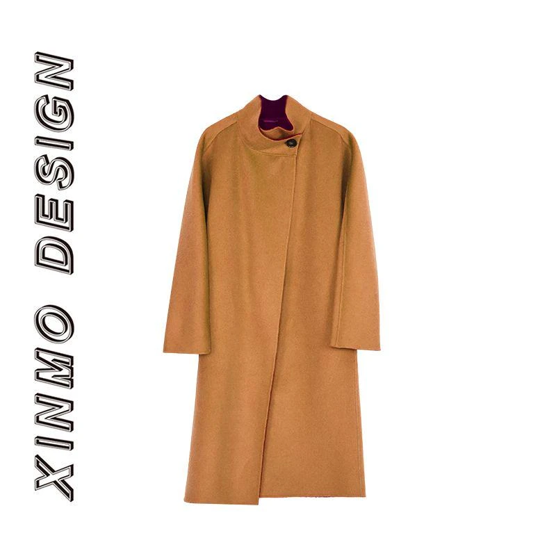 【XINMO买手店】新款时尚气质双面穿羊毛大衣女外套C22091507
