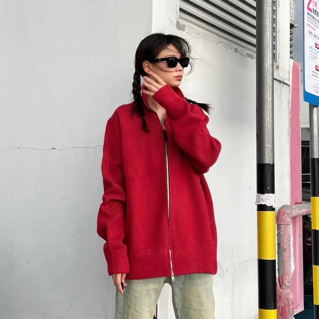 栎桃/迪奥/95新/红色拉链外套/xs码/公价10500