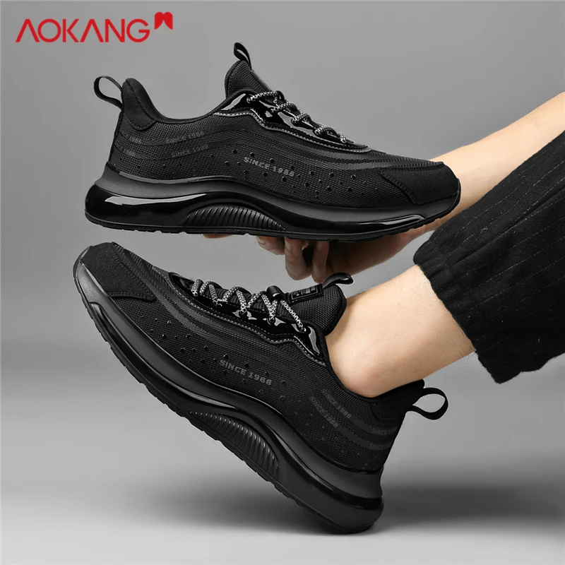 Aokang/奥康2024龙年新款时尚百搭运动鞋潮流休闲透气软底男鞋