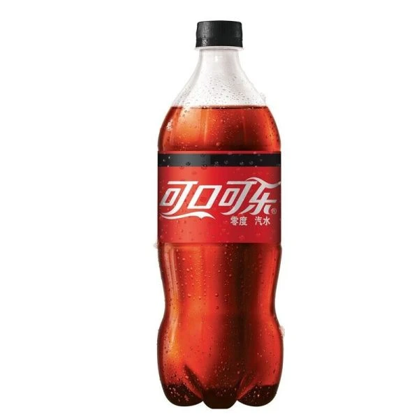 可口可乐 Coca-Cola 零度 无糖可乐汽水 2l/瓶