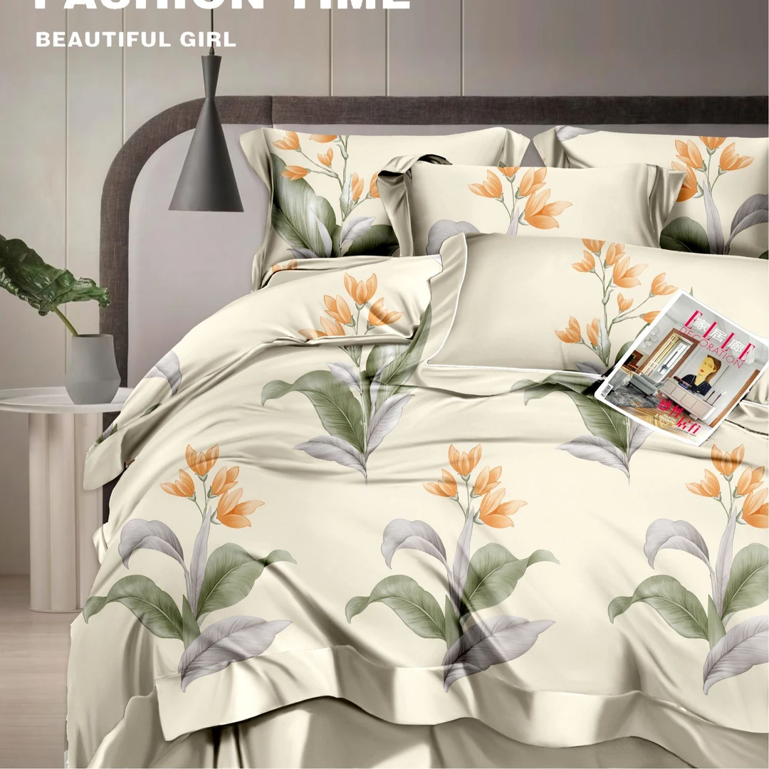 不老的爷爷TS加厚生态亲肤zb印花柔软简约舒适长绒棉系列四件套LL