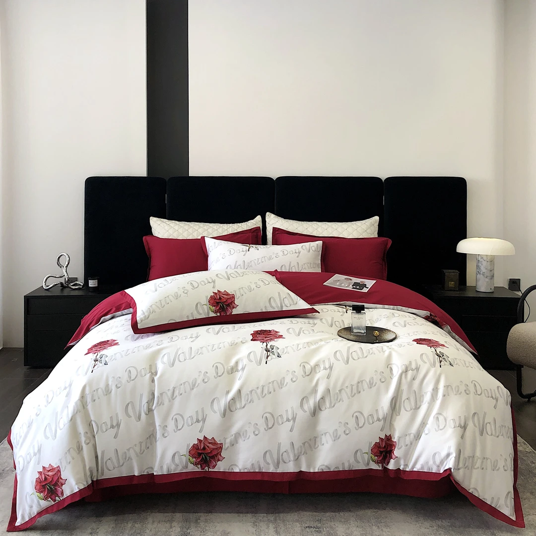 【不老的爷爷家居】高级轻奢全棉亲肤印花四件套—玫瑰周生如故