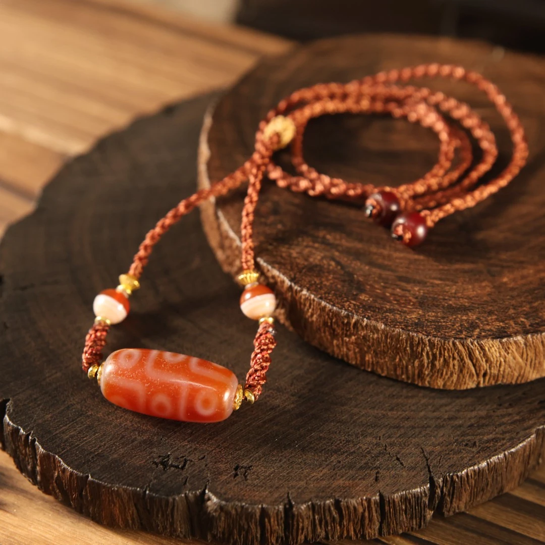 壹加安琪 | 聚缘九眼玛瑙项链多样性发货发其一