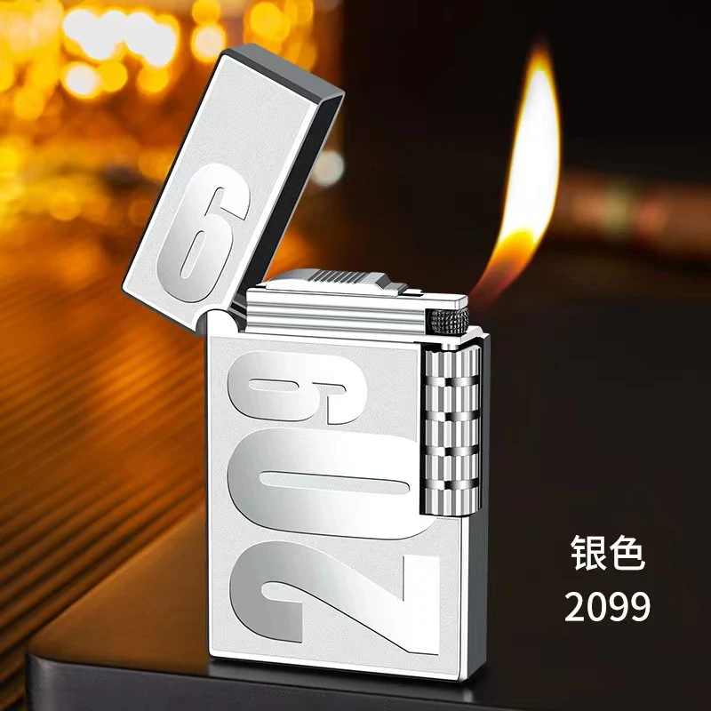 朗声侧滑充气钢琴音打火机2099炫酷时尚潮流男士打火机