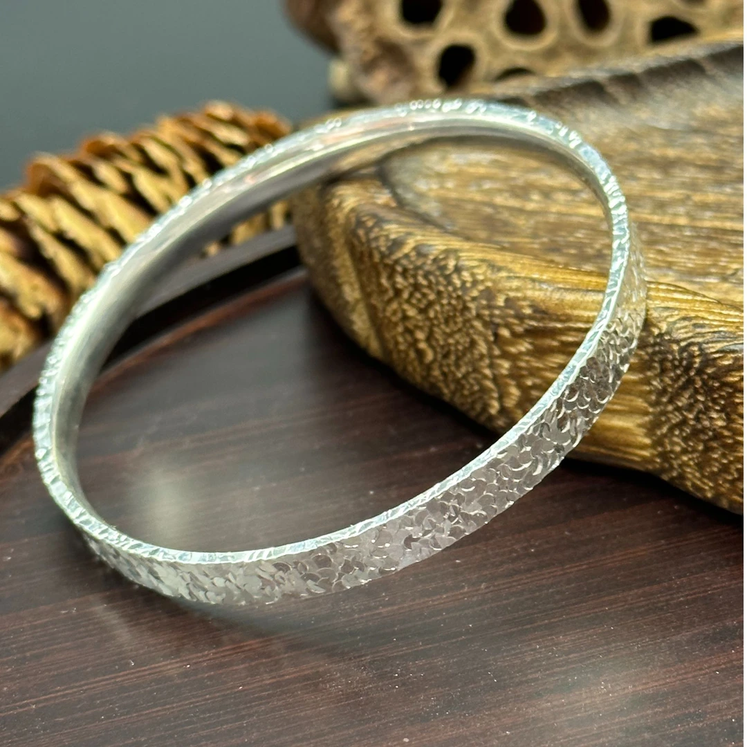 足银手镯 亮亮闪闪碎碎冰冰满天星手镯时尚百搭好看