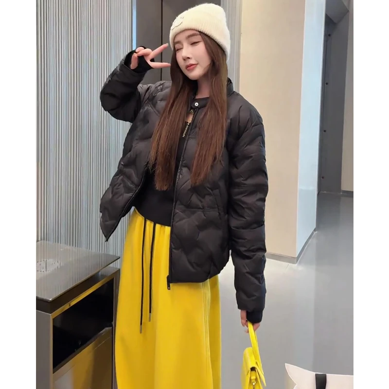 轻薄款棉服外套女2024年冬新款韩版短款加厚保暖面包服