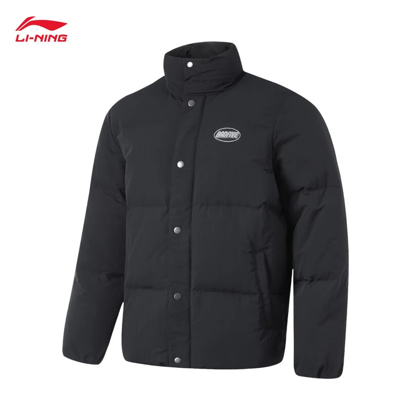 李宁反伍BADFIVE丨防泼水秋冬新款宽松羽绒外套AYMU075