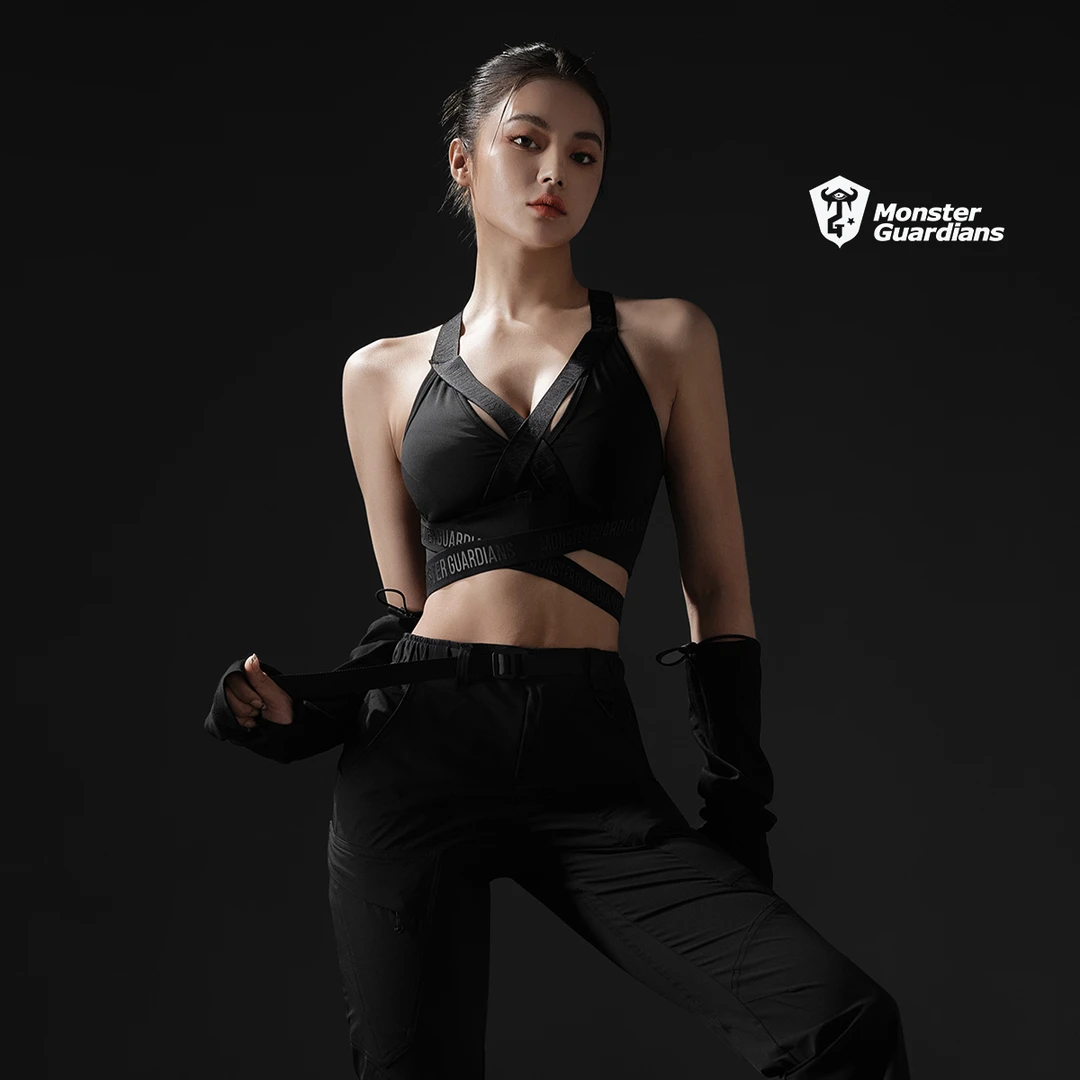 MonsterGuardians至臻系列女子夏360度弹力织带机能风运动文胸