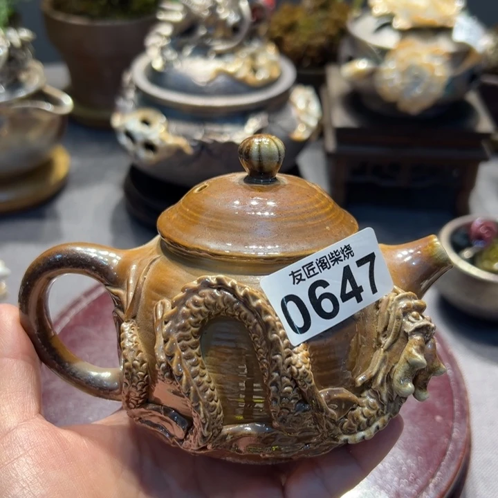 刘*疯柴烧茶器,纯手工制作
