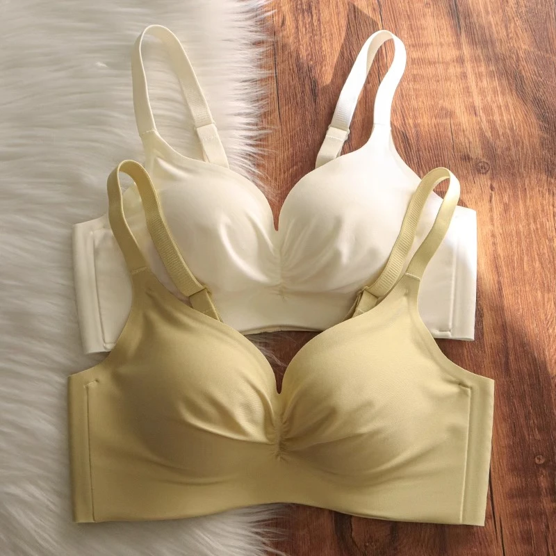 云感无痕内衣女小胸聚拢显大收副乳防下垂无钢圈调整型文胸罩夏季