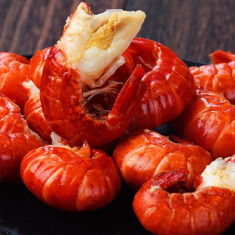 大个单冻龙虾尾 净重3斤 活虾手剥速冻锁鲜连云港冷链直发