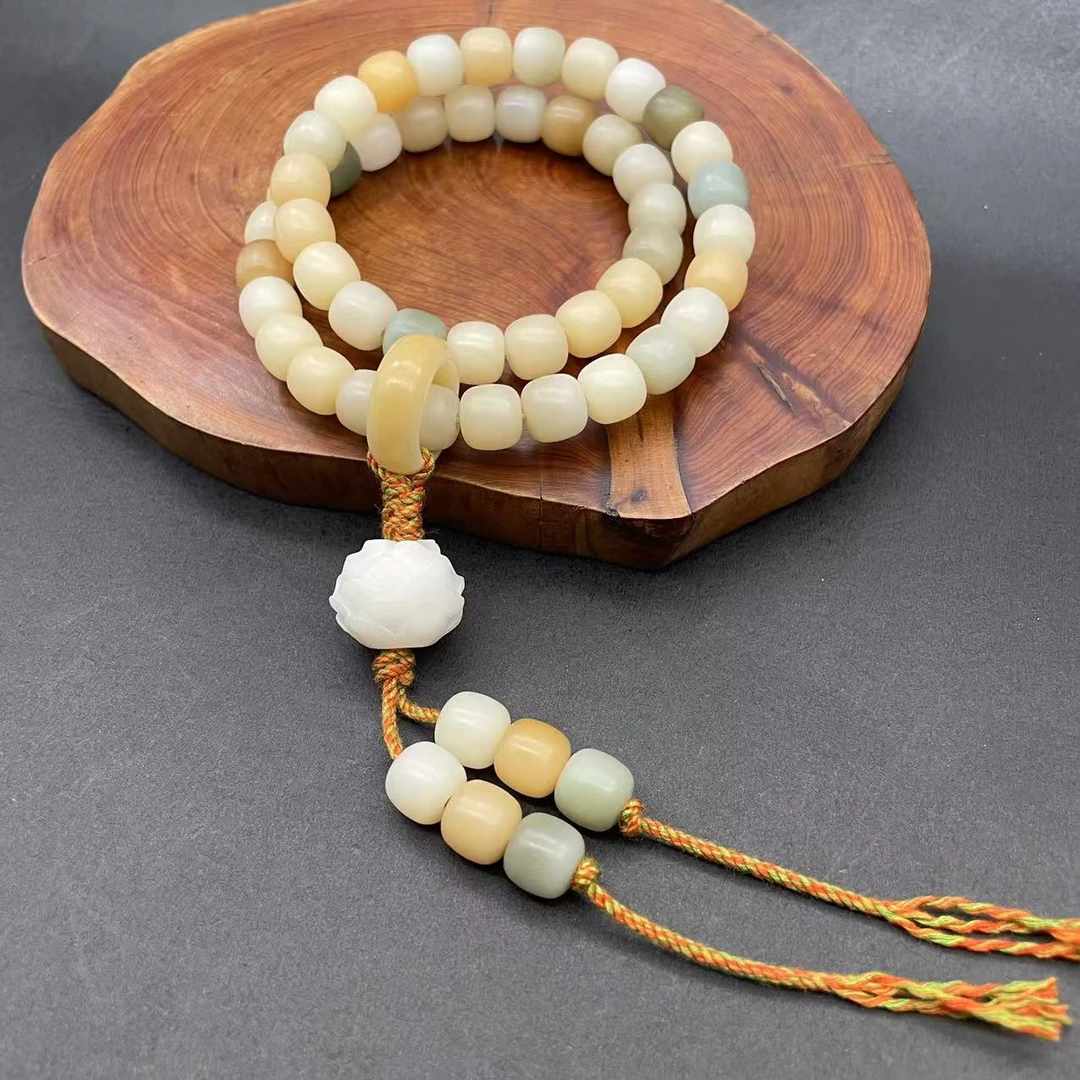 菩提根糖果色8×9老型桶珠手持45颗多样性随机发