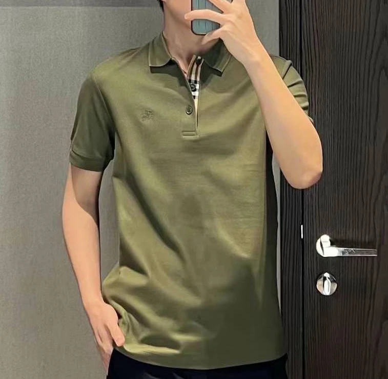 全新未使用 BURBERRY/博柏利 男士同色战马标新款Polo衫