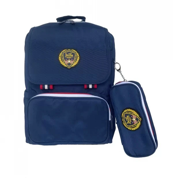 嘚噜呢外贸原单大容量高品质学生2件套减压双肩书包