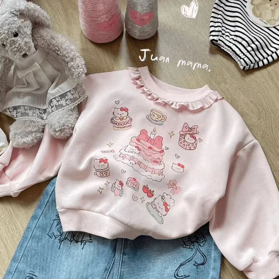 【 新疆包邮】新款秋季KT草莓蛋糕卫衣L102