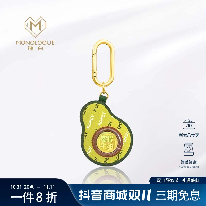 MONOLOGUE独白 当局者潮富得牛油黄金金币金章挂饰@MR1202