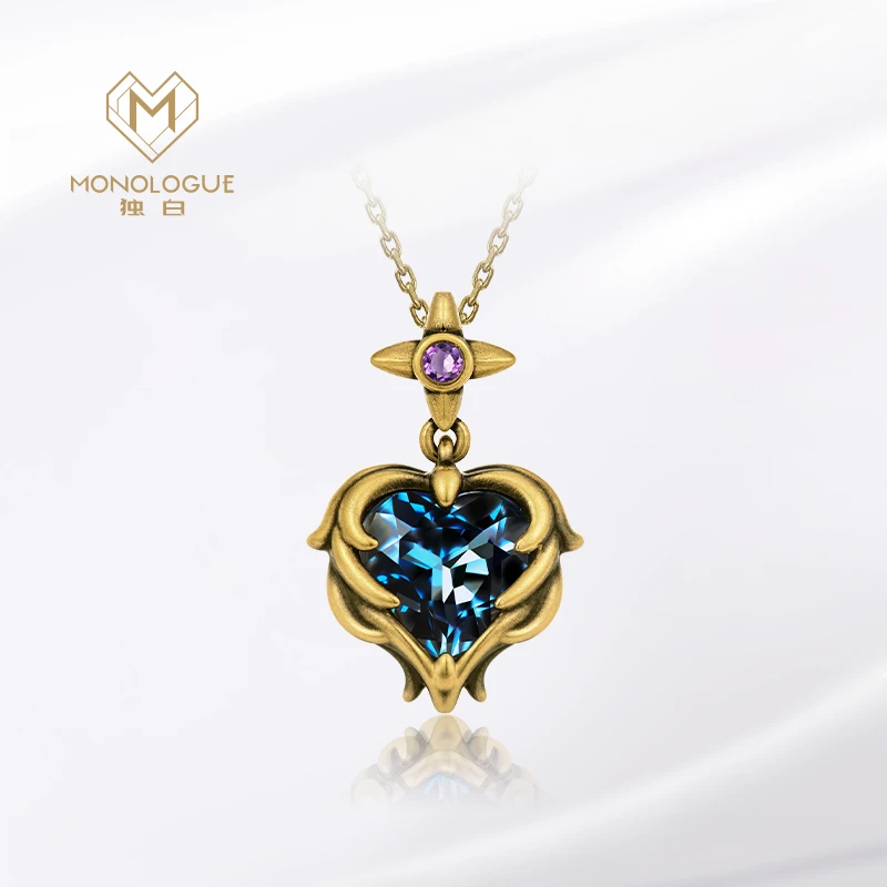 【8月5日即将调价】MONOLOGUE独白亚特兰蒂斯海洋之心复古黄金吊坠@