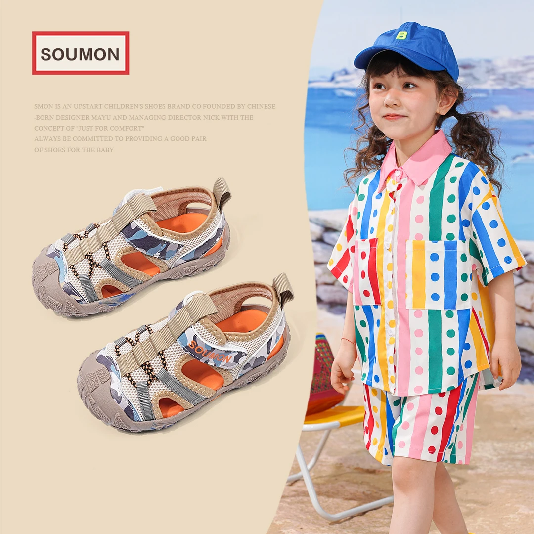 清仓运动鞋2024夏季新款软底防滑沙滩鞋女小童透气网鞋宝宝半凉鞋