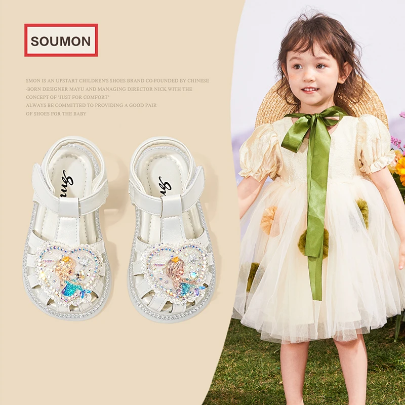 特价书萌女童凉鞋夏款洋气公主鞋1-3-5岁2宝宝防滑单鞋小童水晶鞋