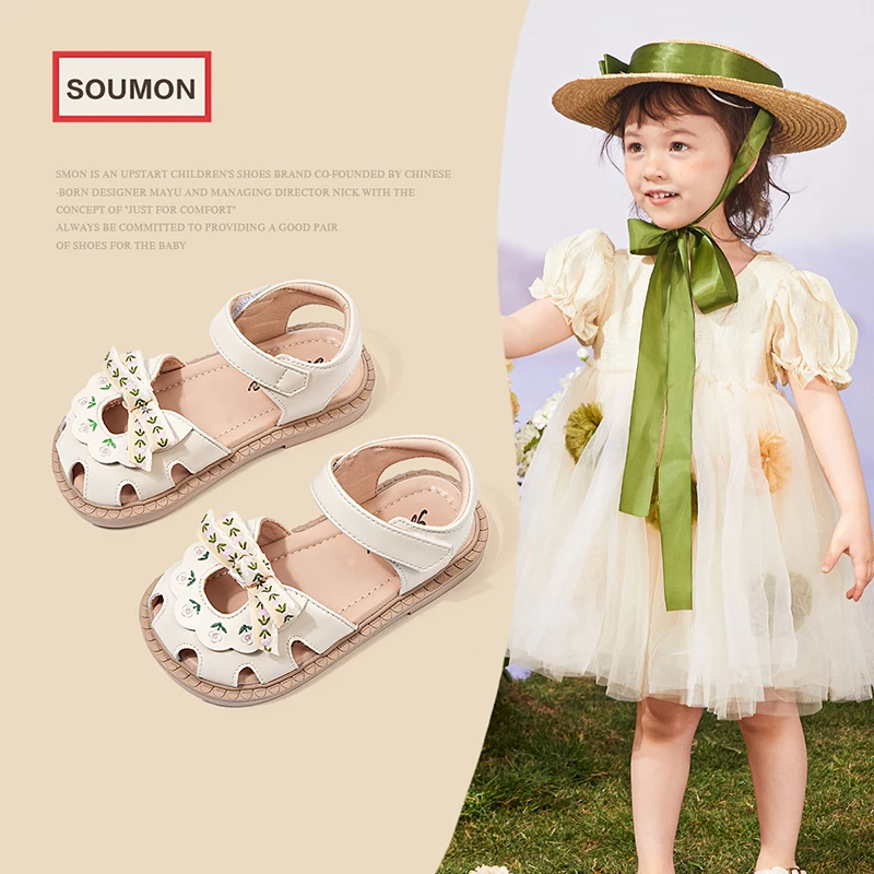 清仓宝宝软底沙滩鞋2024夏季爆款女童凉鞋包头镂空透气小童公主鞋