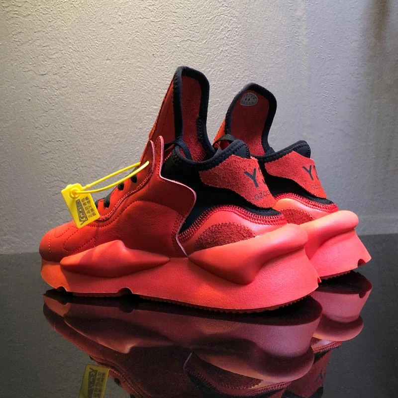 百搭透气全真皮红色老爹鞋设计感小众男鞋超火日系运动休闲鞋潮