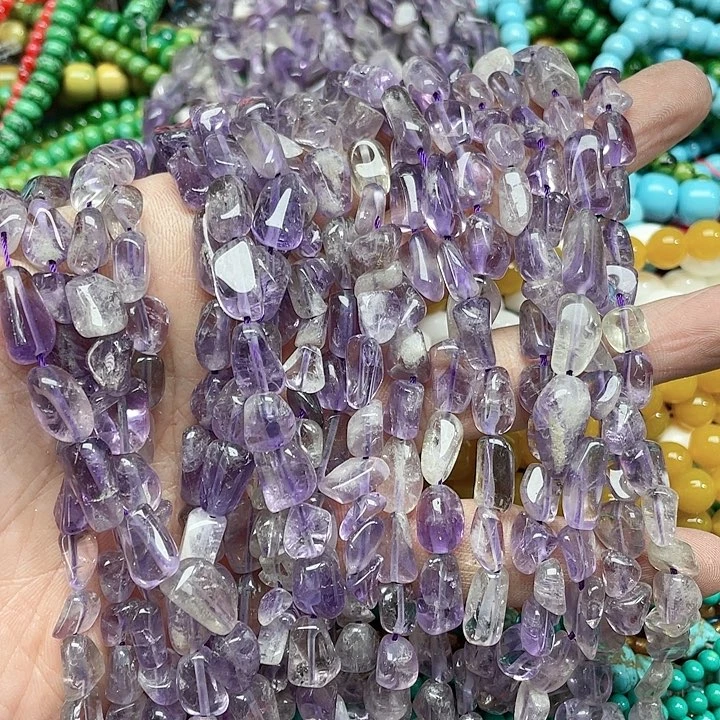玛瑙/玉髓珠宝半成品未镶嵌一条紫水晶随行